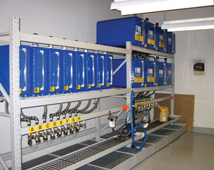 image of a world class lubrication program showing their improve lube room at a plant
