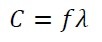 formula for the speed of sound
