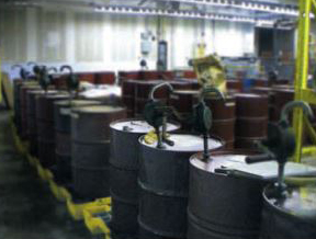 image of barrels of petroleum products