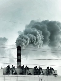 image of plant with a smokestack