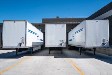 image of several trailers at a dock