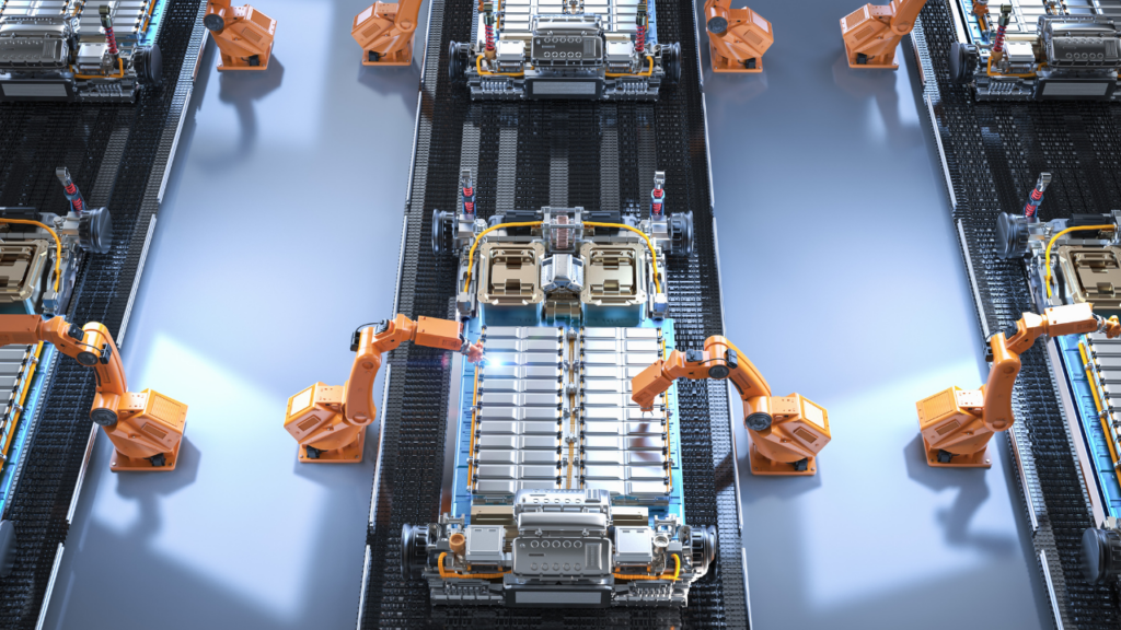 electric car battery manufacturing line