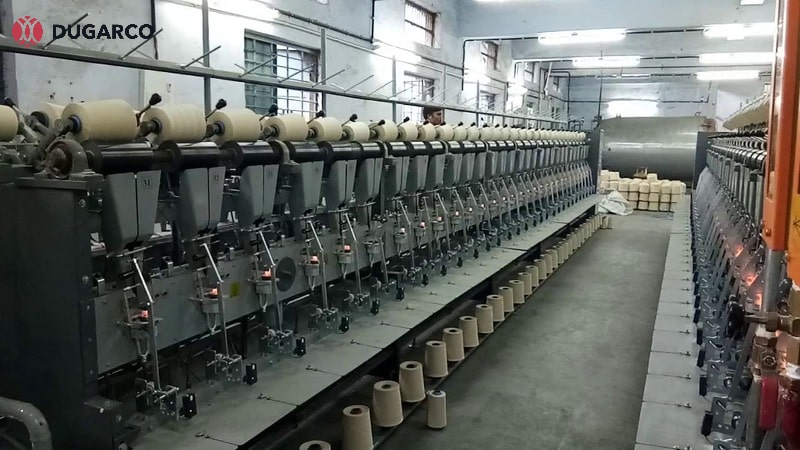 yarn gassing machine used in the textile industry