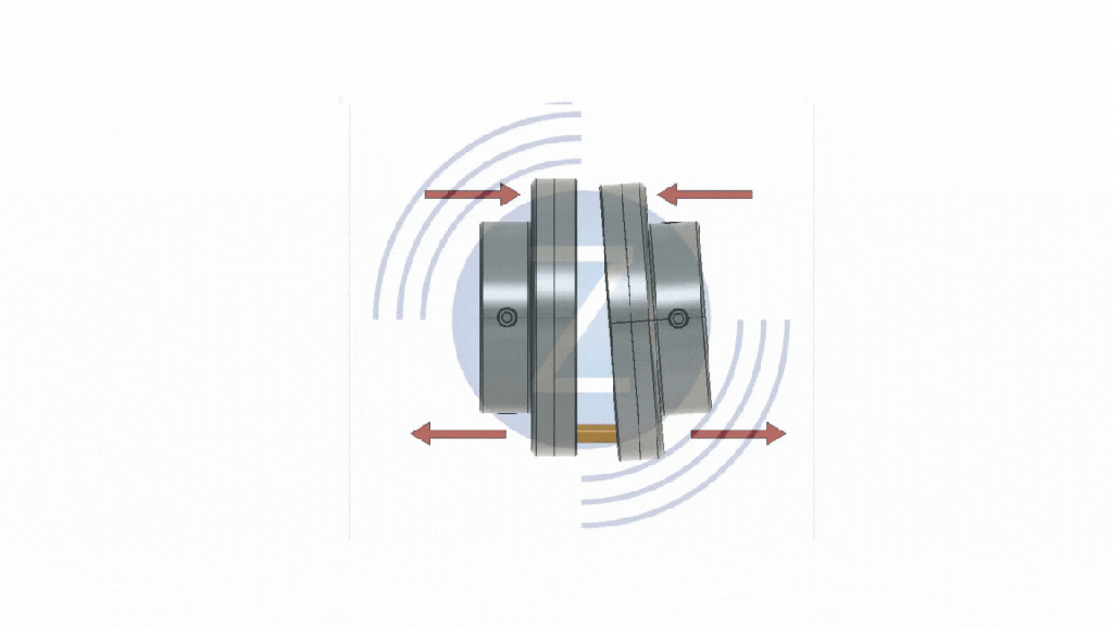 angular misalignment on shaft