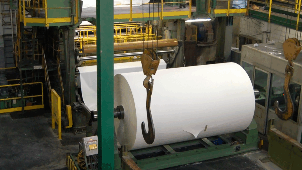 pulp and paper mill inside
