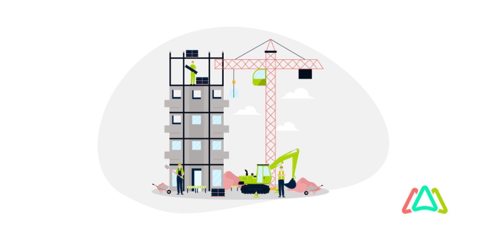 building construction work graphic