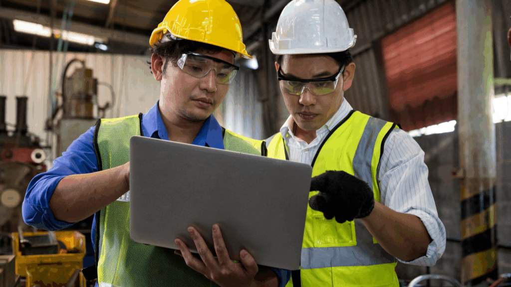 two reliability engineers working