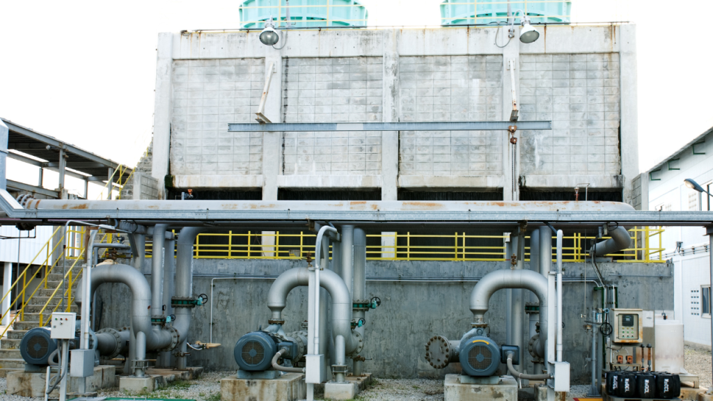 water cooling tower building