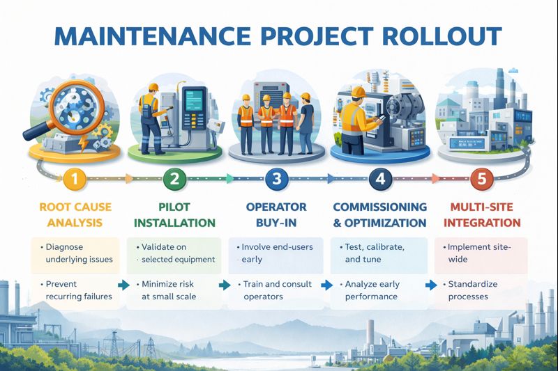 maintenance project rollout in 5 steps