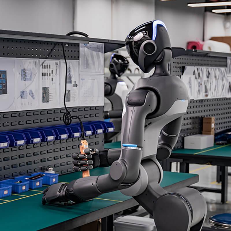 humanoid robot in factory
